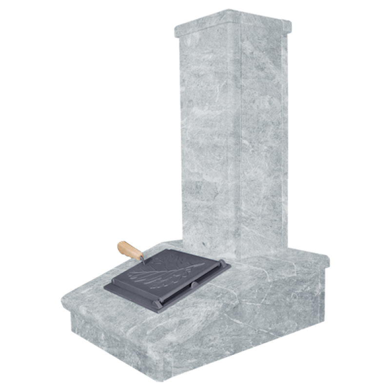 Povrchová úprava komína z kameňa, talkochlorit, 790 mm Povrchová úprava komína z kameňa, talkochlorit, 790 mm
