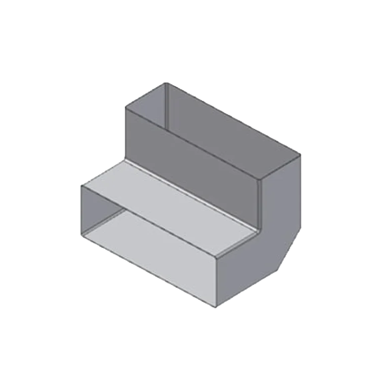Koleno úzke 50x150, 90°
