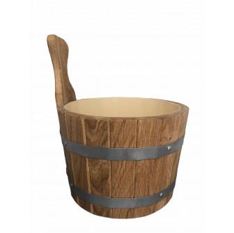 Dubové vedro s drevenou rúčkou, 5l