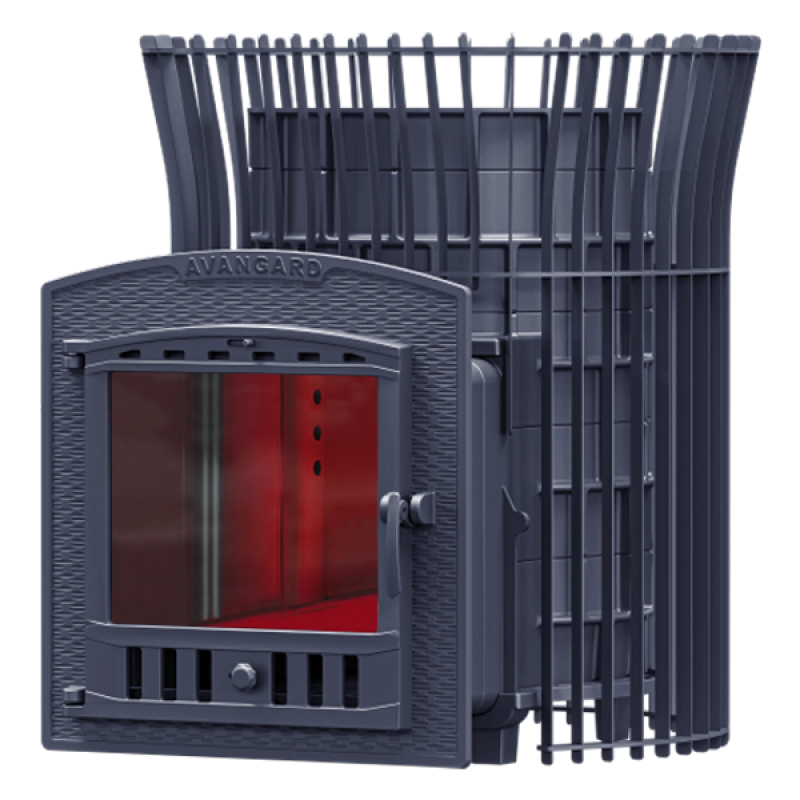 Saunová pec na drevo GEFEST - AVANGARD 30 (P2) v tulipánovej mriežke