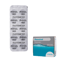 Tablety na testovanie vody pre fotometer Phenolred, stanovenie pH, 10 tabliet 