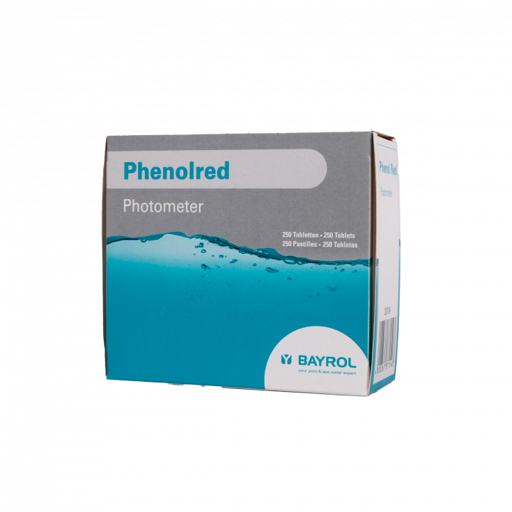 Tablety na testovanie vody pre fotometer Phenolred, stanovenie pH, 10 tabliet