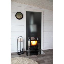 Sklenená stena HARVIA Duo 9 x 19 vrátane rámu, hliníkovo šedá  Sklenená stena HARVIA Duo 9 x 19 vrátane rámu, hliníkovo šedá