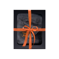 Darčeková sada v darčekovej krabičke pre NEHO. Pánska saunová čiapka a zástera - ŠEDÁ
