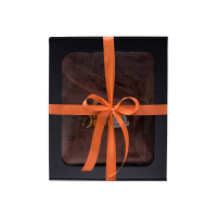 Darčeková sada v darčekovej krabičke pre NEHO. Pánska saunová čiapka a zástera - HNEDÁ