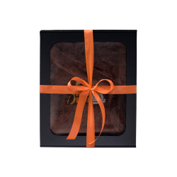 Darčeková sada v darčekovej krabičke pre NEHO. Pánska saunová čiapka a zástera - HNEDÁ 