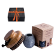 Darčeková sada v darčekovej krabičke SCENTED WARMTH. Štetec, pohár na vône a esenciálne oleje.