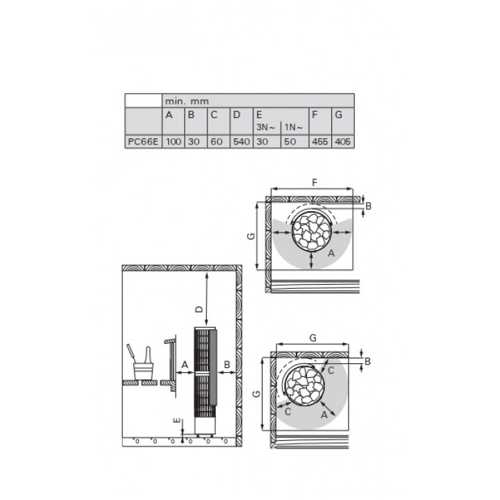 Elektrická saunová pec - HARVIA Cilindro PC66E