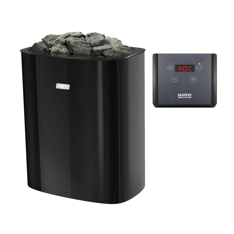 Elektrická saunová pec - NARVI NC Electric, čierna 6 kW