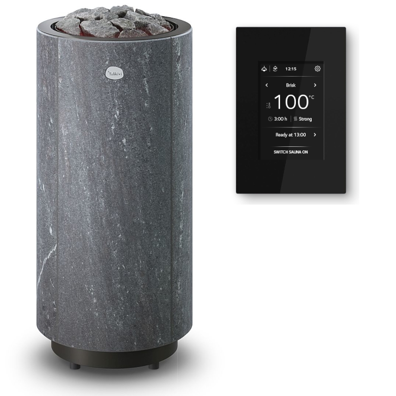 Elektrická saunová pec TULIKIVI KAARNA Nobile, s ovládacím panelom