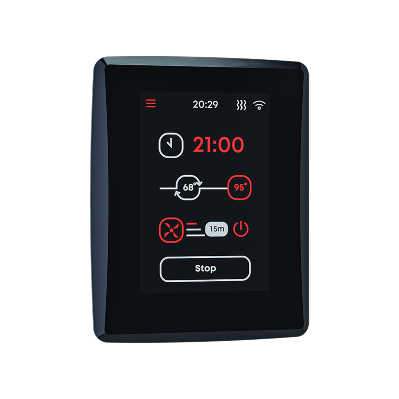 Ovládací panel elektrickej saunovej pece - SAUNUM Leil 2.0 Mobile