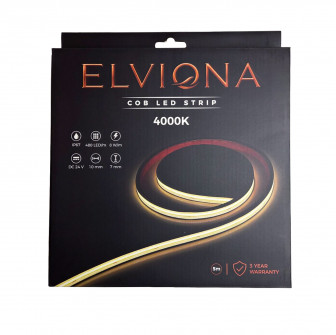 Elviona COB LED pás do sauny, 4000 K, 5 m