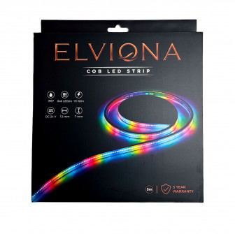 Elviona COB LED pás do sauny, RGB , 5 m