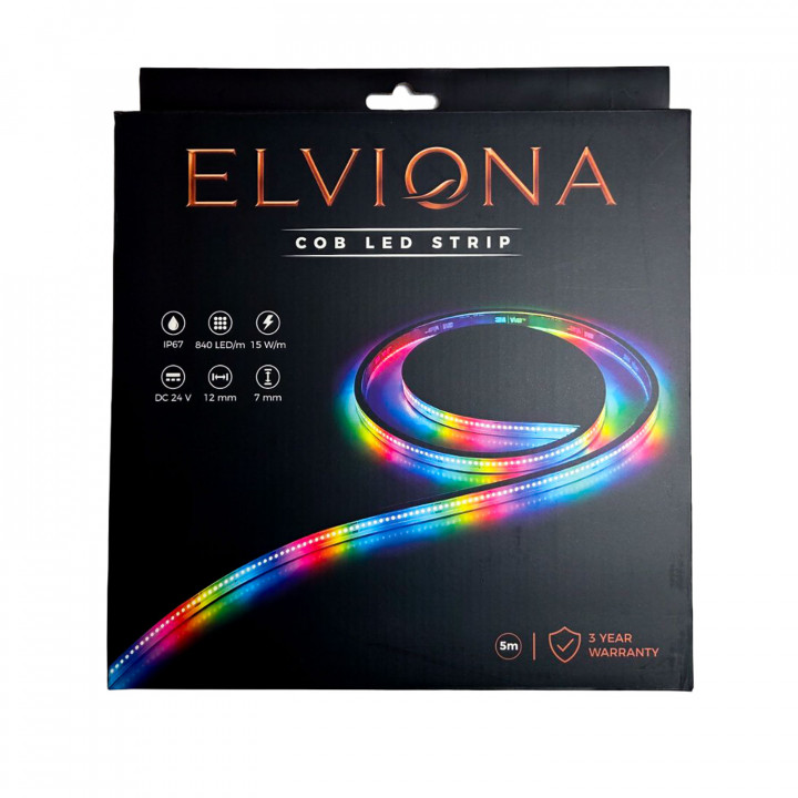 Elviona COB LED pás do sauny, RGB , 5 m