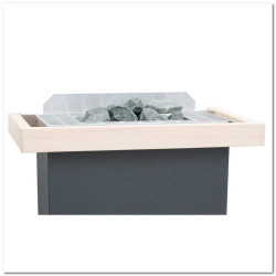 Bezpečnostné zábradlie pre čierne ohrievače EOS Bi-O Gracil s montážnymi konzolami 