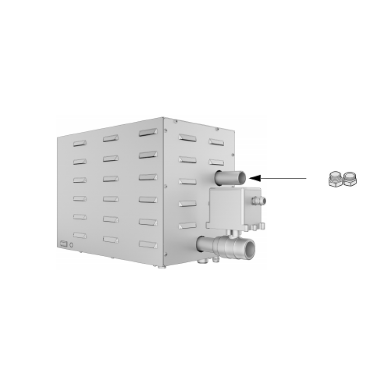 Mosadzná spojka pre parný generátor Eos SteamAttrac