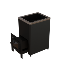 Saunová pec na drevo - VILPRA ETNA-22-LV s vonkajším krbom 