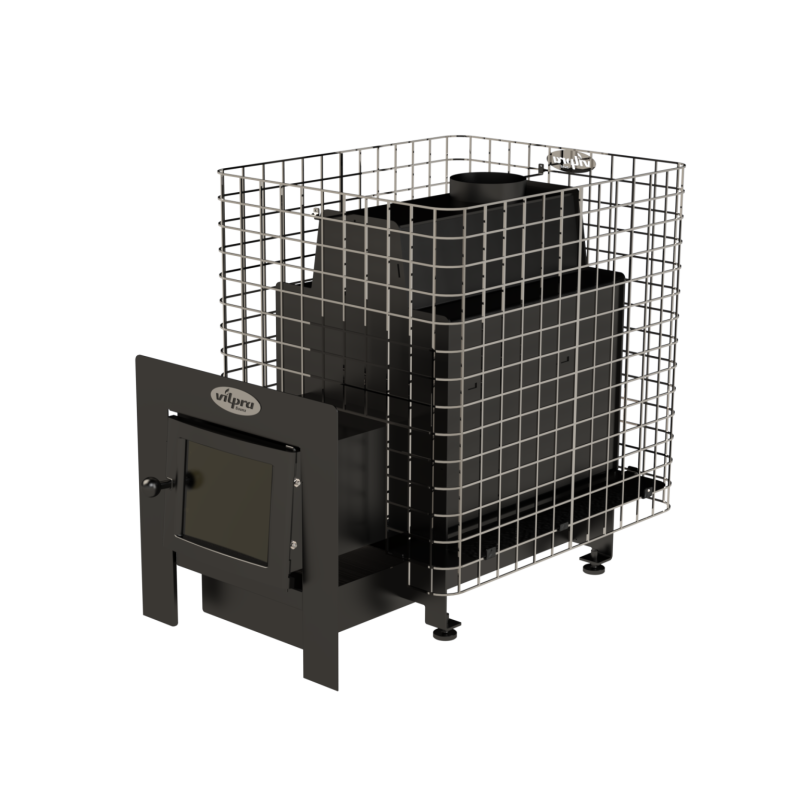 Saunová pec na drevo - VILPRA ETNA-22-NL-V s vonkajším krbom