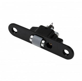 AD kladkový uzáver dverí sauny, čierny