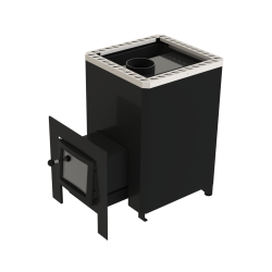 Saunová pec na drevo - VILPRA FORNAX-14-LV s vonkajším krbom 