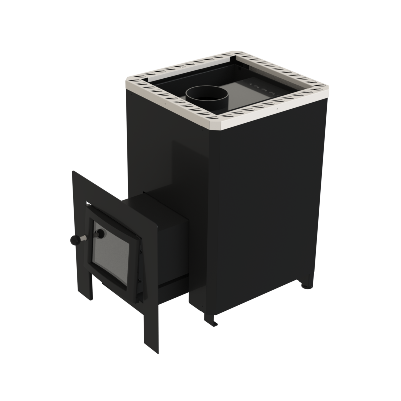 Saunová pec na drevo - VILPRA FORNAX-14-LV s vonkajším krbom