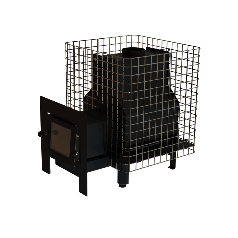 Saunová pec na drevo - VILPRA FORNAX-14-NL-V s vonkajším krbom