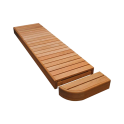 Koncový prvok lavice pre modulárne saunové lavice, Thermo osika - 8