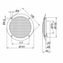 Reproduktory do sauny GFR1060, 2 ks - 1
