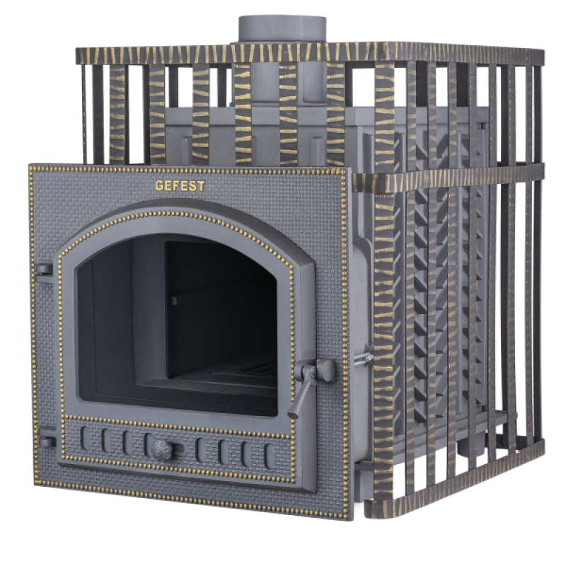 Saunová pec na drevo - Gefest GFS ZK 45 (M) v mriežke