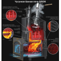 Saunová pec na drevo - Gefest Grom 50 (P2) Prezidentas 1200/50 - 2