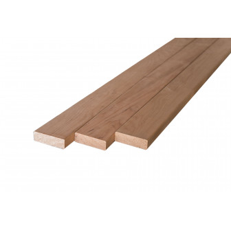 Drevená lavica, 28 x 90 mm, čierna jelša, trieda A