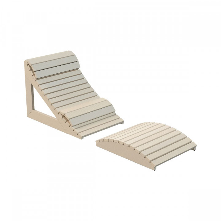 Ergonomické ležadlo do sauny Harvia, osika