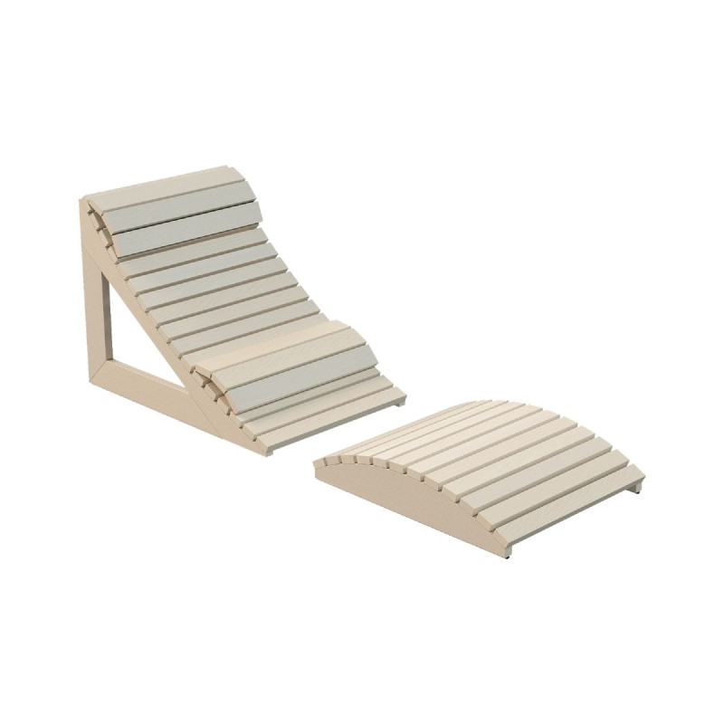 Ergonomické ležadlo do sauny Harvia, osika