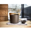 Sada vedra a naberačky do sauny HARVIA Helmi, tmavohnedá - 3