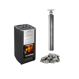 Saunová pec na drevo HARVIA M3 sada, kamene, komín 