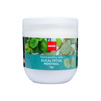 Peelingová soľ do sauny HARVIA eukalyptus mentol 1 kg