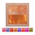 Himalájske soľné svetlo LED RGB, drevo jelša čierna - 0
