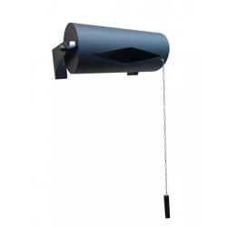 Horizontálne vylievacie vedro 25 l, nehrdzavejúca oceľ, čierne 