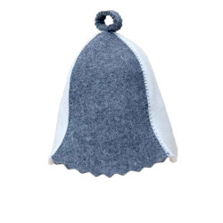 Klobúk do sauny - biely, šedý 