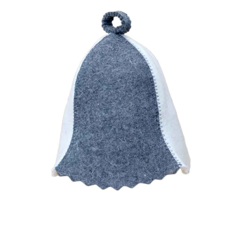 Klobúk do sauny - biely, šedý