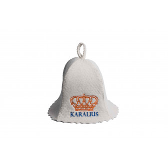 Klobúk do sauny - KARALIUS, biely