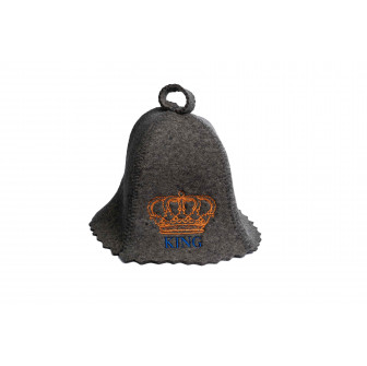 Klobúk do sauny - KING, sivý