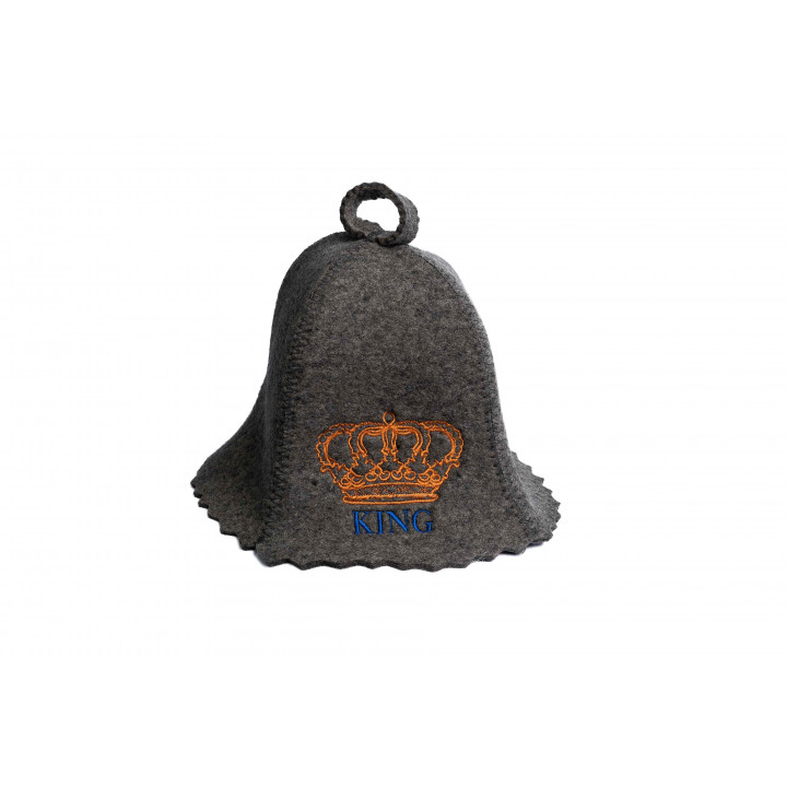Klobúk do sauny - KING, sivý