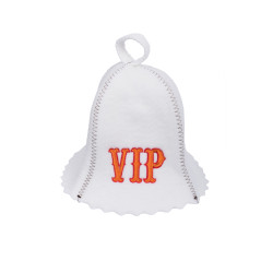 Klobúk do sauny - VIP, biely  Klobúk do sauny - VIP, biely