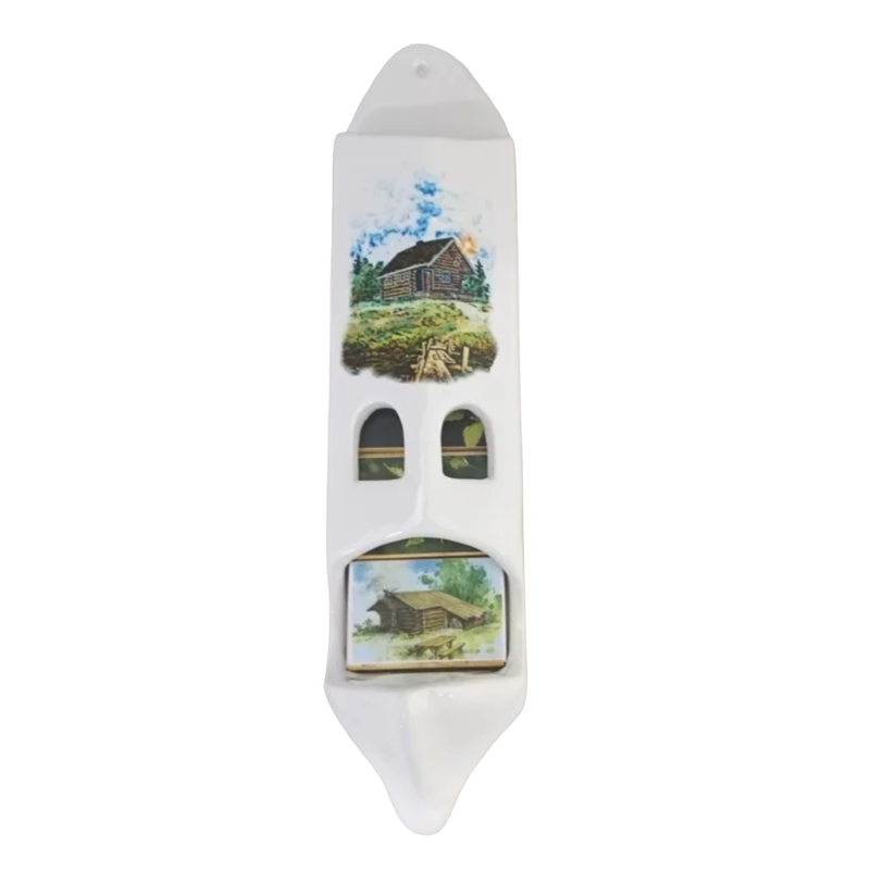 Keramický držiak zápaliek s 5 zápalkami