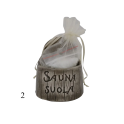 Keramická nádoba na soľ do sauny - tmavá 120 ml - 1