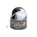 Keramická nádoba na soľ do sauny - tmavá 250 ml - 2