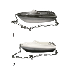 Keramická nádoba na vône - loďka 