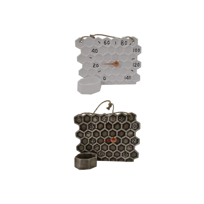 Keramický teplomer do sauny - voštinový