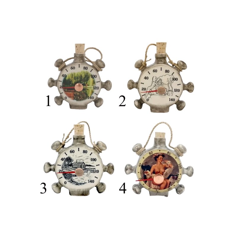 Keramický teplomer do sauny - kormidlo lode